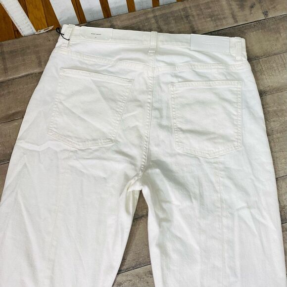 7 For All Mankind Women's White Boot Cut Jeans - Picture 13 of 15